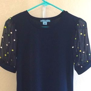 Polka dot CeCe blouse
